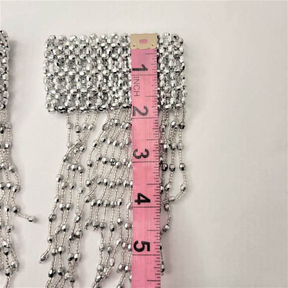 SilverTassel Choker Necklace & Arm Wrist Jewelry Accessory Halloween NEW - Picture 9 of 15